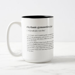 Ritmische gymnastiek Definitie Tweekleurige Koffiemok