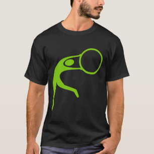 Ritmische Gymnastiek Figuur - Martiaans Groen T-shirt