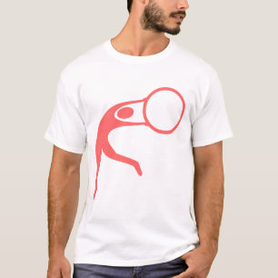 Ritmische Gymnastiek Figuur - Tropisch Roze T-shirt