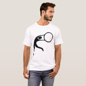 Ritmische Gymnastiek Figuur - Zwart T-shirt (Voorkant volledig)