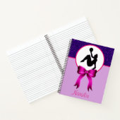 Ritmische gymnastiek Glitter en Bow Notitieboek (Binnen)