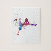 Ritmische gymnastiek in aquarel legpuzzel (Verticaal)