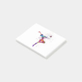 Ritmische gymnastiek in aquarel post-it® notes (Schuin)