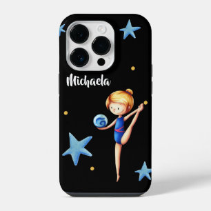 Ritmische Gymnastiek Meisje met Bal Typografie iPhone 14 Plus Hoesje
