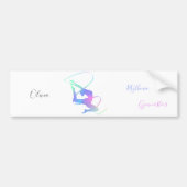 Ritmische gymnastiek met lint bumpersticker (Voorkant)