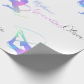 Ritmische gymnastiek met lint cadeaupapier (Hoek)