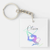 Ritmische gymnastiek met lint sleutelhanger (Voorkant)