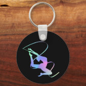 Ritmische gymnastiek met lint sleutelhanger (Voorkant)