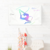 Ritmische gymnastiek met lint spandoek (Insitu)