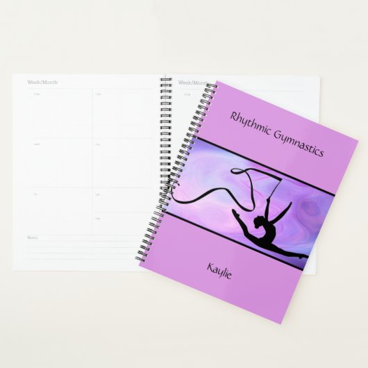 Ritmische gymnastiek Paarse lint Planner (Display)