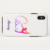 Ritmische gymnastiek regenboog Case-Mate iPhone case (Achterkant (horizontaal))