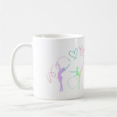Ritmische Gymnastiek Regenboog Glitter Twee-Tons C Koffiemok (Links)