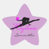 Ritmische gymnastiek ster sticker (Voorkant)