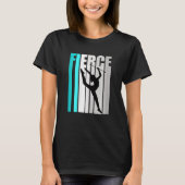 Ritmische Gymnastiek Turquoise Fierce Teamgenoot T-shirt (Voorkant)