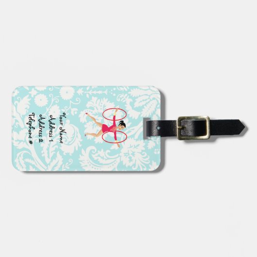 Ritmische gymnastiekhoepels bagagelabel (Voorkant horizontaal)