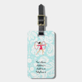 Ritmische gymnastiekhoepels bagagelabel (Voorkant verticaal)