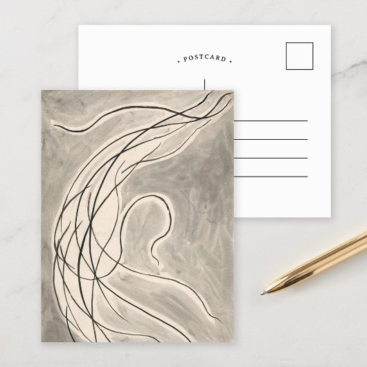 Ritmische lijnen | Abraham Walkowitz Briefkaart