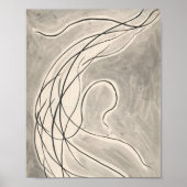 Ritmische lijnen | Abraham Walkowitz Poster (Voorkant)