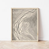 Ritmische lijnen | Abraham Walkowitz Poster