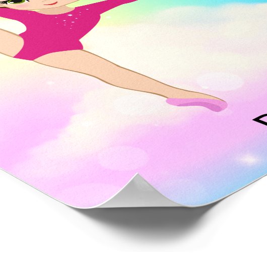 RITMISCHE TURNEN REGENBOOG POSTER (Hoek)