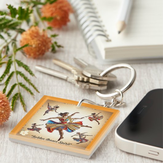 "Ritmische Zielsbeweging" Sleutelhanger (Voorkant Rechts)