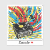 Ritmo Retro – Tocadiscos de los 80 Sticker (Vel)