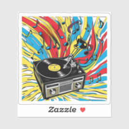 Ritmo Retro – Tocadiscos de los 80 Sticker