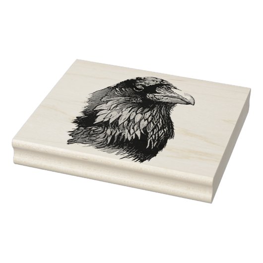 Ritratto di corvo rubberstempel (Stempel)