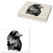 Ritratto di corvo rubberstempel (Gestempeld)