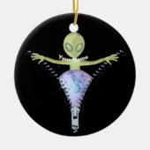 rits-alien keramisch ornament (Voorkant)