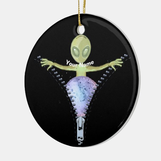 rits-alien keramisch ornament (Links)