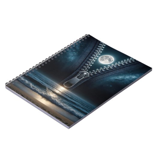 Rits die het maanlicht uitpakt notitieboek (Linkerzijde)