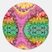 Rits Fractal Psychedelic Art Sticker 32325 (Voorkant)