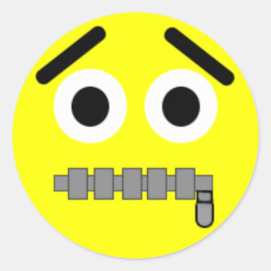 Rits gezicht Sticker