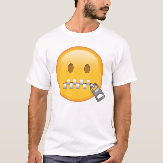 Rits-Mond Gezicht - Emoji T-shirt (Voorkant)
