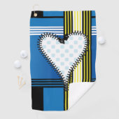 Rits omlijnd hart golfhanddoek (Insitu)