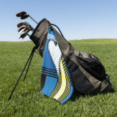Rits omlijnd hart golfhanddoek (Groen)
