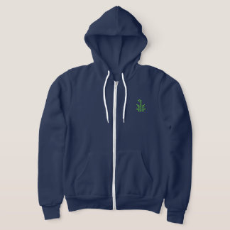 Rits op (Marine Levendig) Hoodie