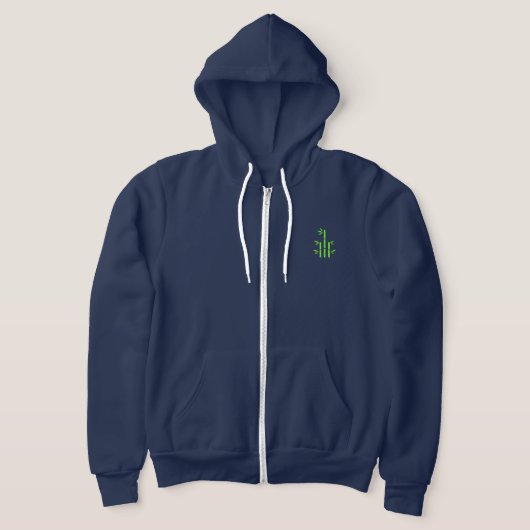 Rits op (Marine Levendig) Hoodie (Laagn)
