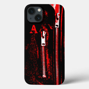 Rits Rode print Monogram iPhone hoesje