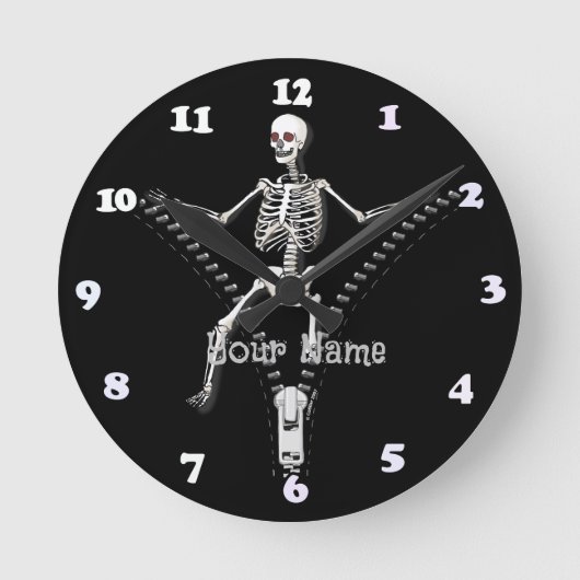 Rits Skelet Ronde Klok (Voorkant)