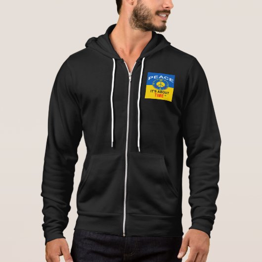 Rits Sweater van Bella+Canvas Hoodie (Voorkant)