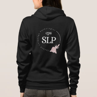 Rits-up hoodie - Lichte Floral Logo