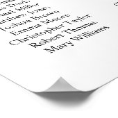 Ritseigrafiek voor zwart-wit script poster (Hoek)