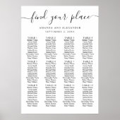 Ritseigrafiek voor zwart-wit script poster (Voorkant)