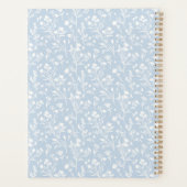 Ritselende Bloemen Neutraal - Stofblauw Planner (Achterkant)