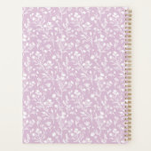 Ritselende Bloemen Neutraal - Warme Lila Planner (Achterkant)
