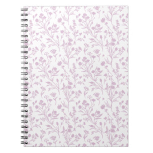 Ritselende Bloemen Warme Lila - Neutraal Notitieboek