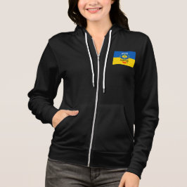 Ritskaptronde trui van Bella+Canvas Hoodie