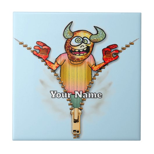 Ritsmonster Tegeltje (Voorkant)